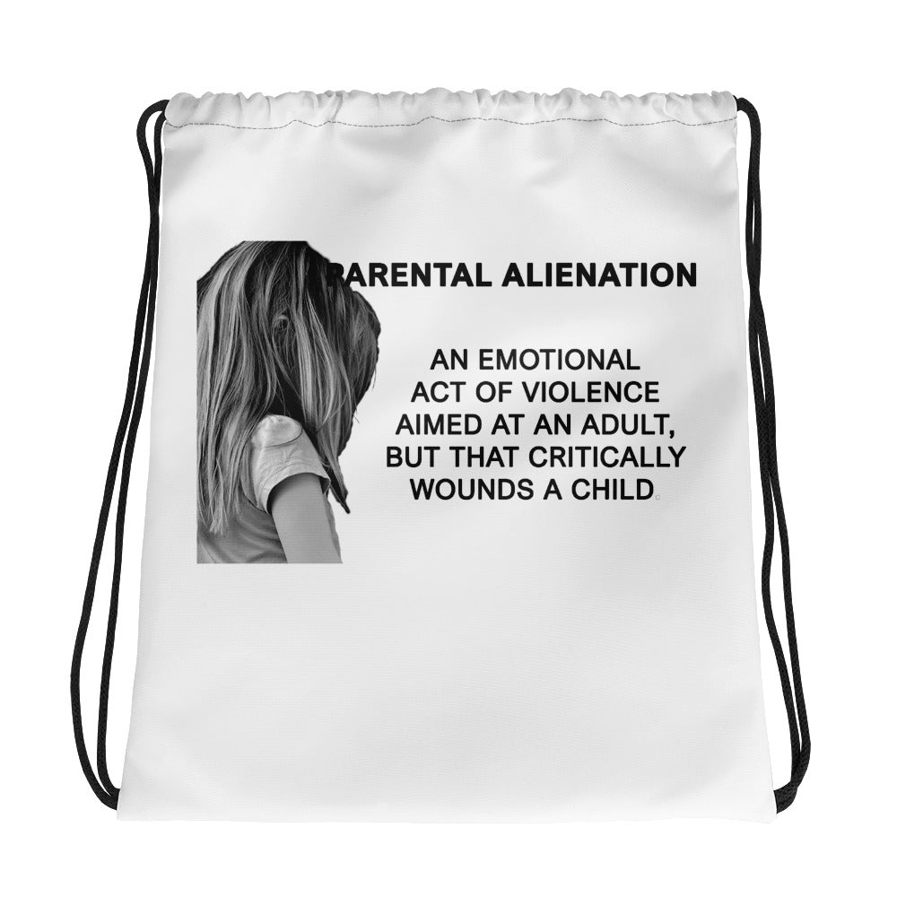 EMOTIONAL ABUSE DRAWSTRING BAG