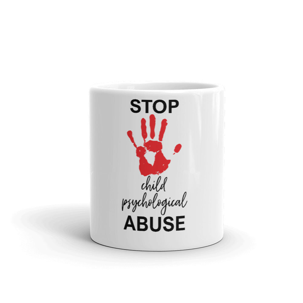 STOP MENTAL CHILD PSYCHOLOGICAL ABUSE MUG