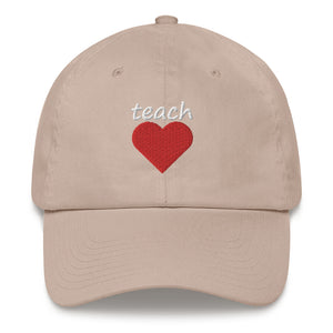 TEACH LOVE BIG HEART HAT